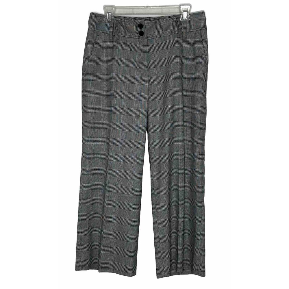 MICHAEL Michael Kors Houndstooth Millbrook Fit Wide Leg Dress Pants Sz 6